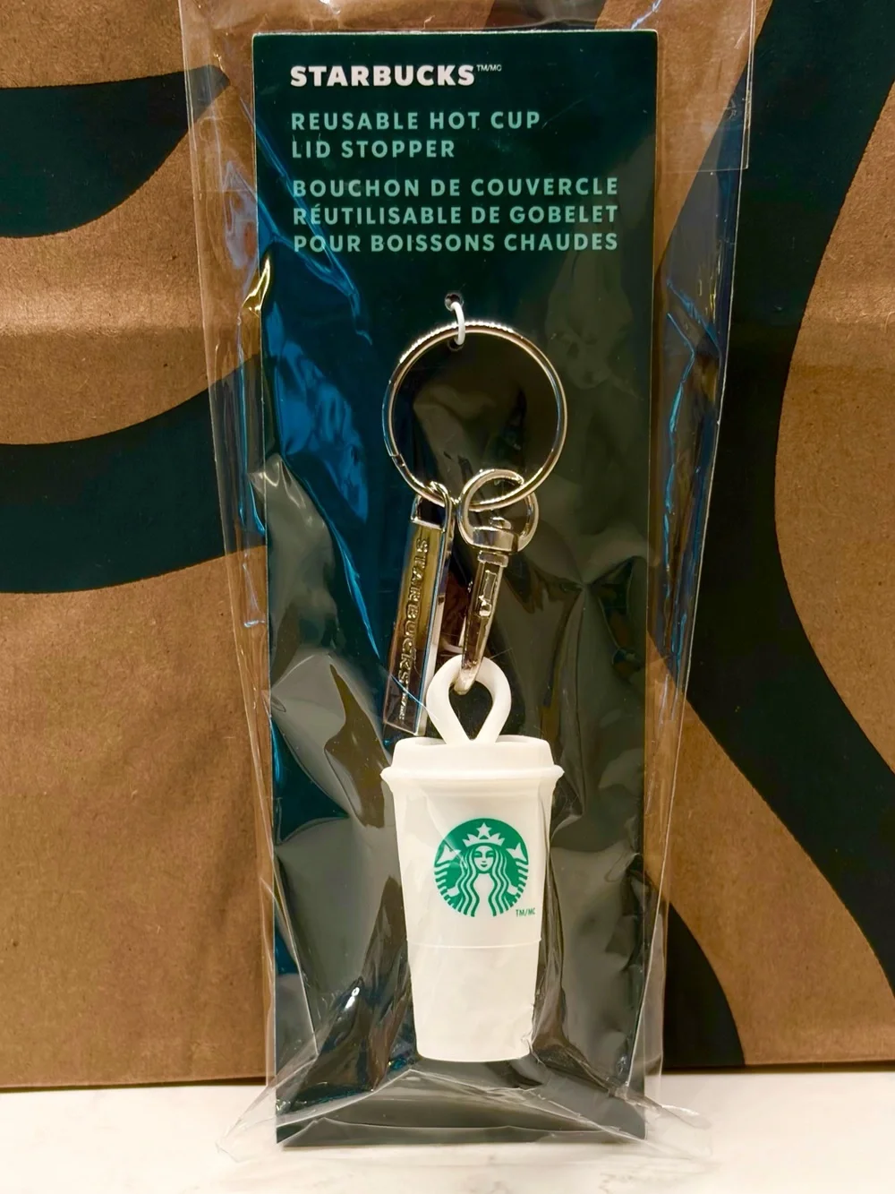 Starbucks - Hot Cup Lid Stopper Keychain